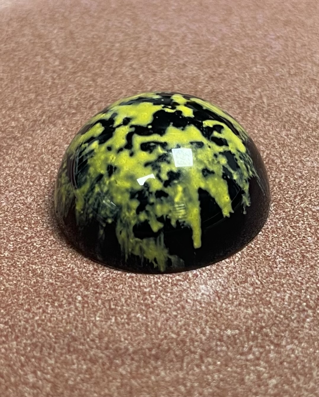 Artisan chocolate bonbon detail