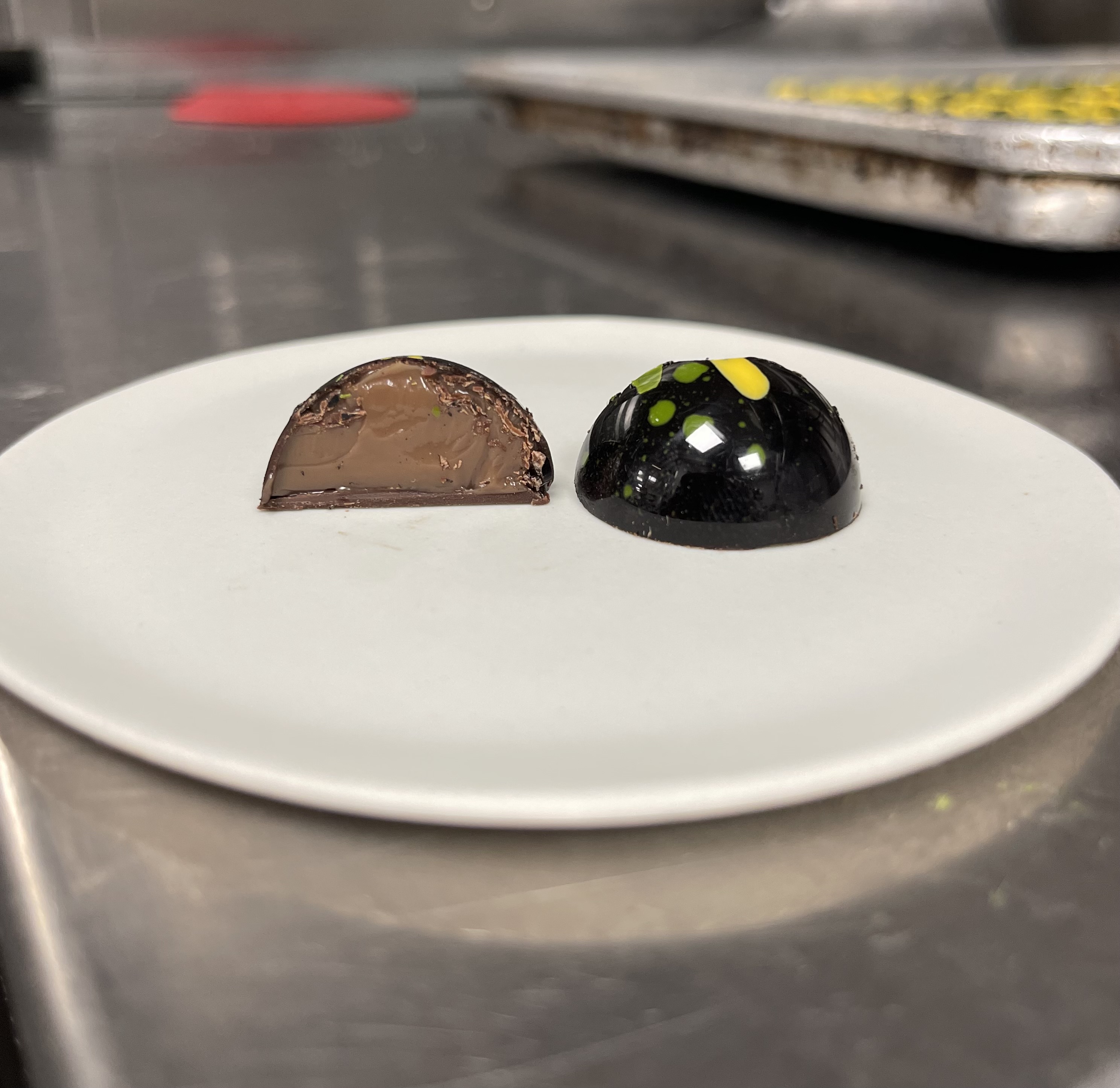 Luxury chocolate bonbon assortment